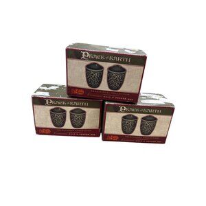 Vintage Cracker Barrel Peace On Earth Ceramic Salt & Pepper Shakers 3- SKU 6946